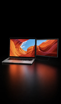 NEXORA Système Simple Écran — moniteur portable 14 pouces connecté en USB-C à un ordinateur portable